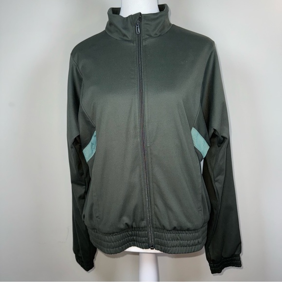 Adidas x Zoe Saldana Legacy Olive Green Track Jacket Womens XS, Minimalist Style - Picture 2 of 11